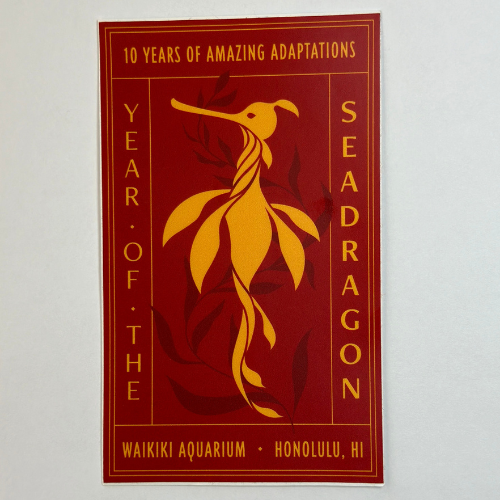 Year of the Seadragon Rectangle Sticker